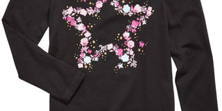 Epic Threads Toddler Girl's Butterfly Star T-Shirt Black Size 2T