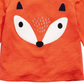 First Impressions Boy's Cotton Fox T Shirt Orange Size 6MOS
