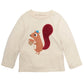 First Impressions Baby Boy's Long Sleeve Squirrel T-Shirt Beige Size 3-6MOS