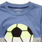 First Impressions Toddler Boys Soccer-Print Colorblocked T-Shirt Med Blue Size 3T REG