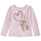 Epic Threads Little Girl's Ballet Slippers T-Shirt Pink Size 5
