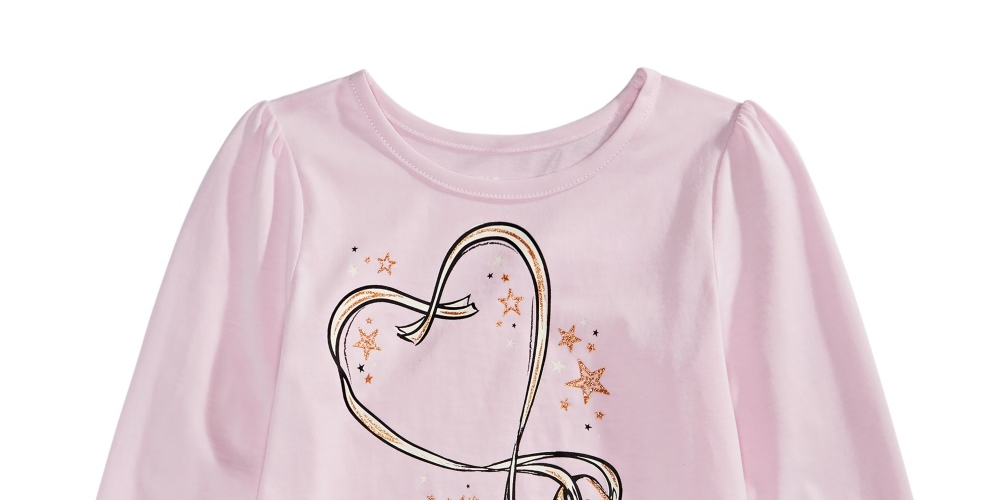 Epic Threads Kid's Toddler Girls Ballet Slippers T Shirt Pink Size 2T