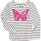 Epic Threads Little Girl's Striped Butterfly T-Shirt White Size 6
