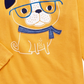 First Impressions Baby Boy's Cotton Smart Dog T-Shirt  Gold Size 12MOS
