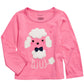 First Impressions Girl's Cotton Long Sleeve Poodle T Shirt Pink Size 6 MOS