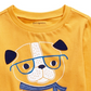 First Impressions Baby Boy's Cotton Smart Dog T-Shirt Gold Size 3-6 Months