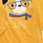 First Impressions Baby Boy's Cotton Smart Dog T-Shirt  Gold Size 24 Months