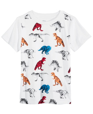 Epic Threads Boys Dino T Shirt White Size 7