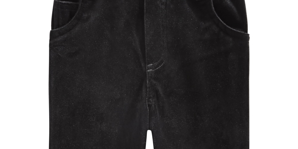 First Impressions Kid's Baby Boys Velvet Pants Black Size 24