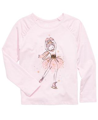 Epic Threads Little Girls Ballerina Ice Skater T-Shirt  Pink Size 5