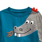 First Impressions Baby Boys Dragon T-Shirt Blue Size 18MOS