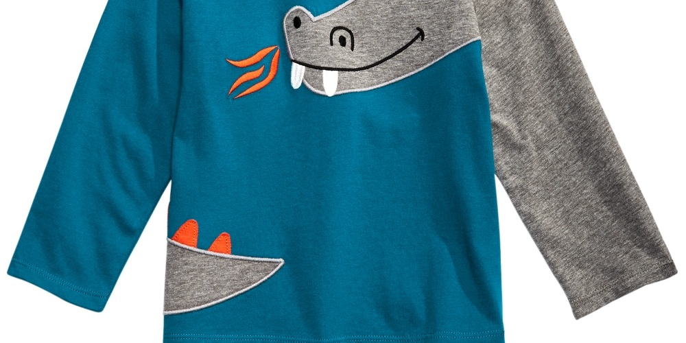 First Impressions Baby Boys Dragon T-Shirt Blue Size 18MOS