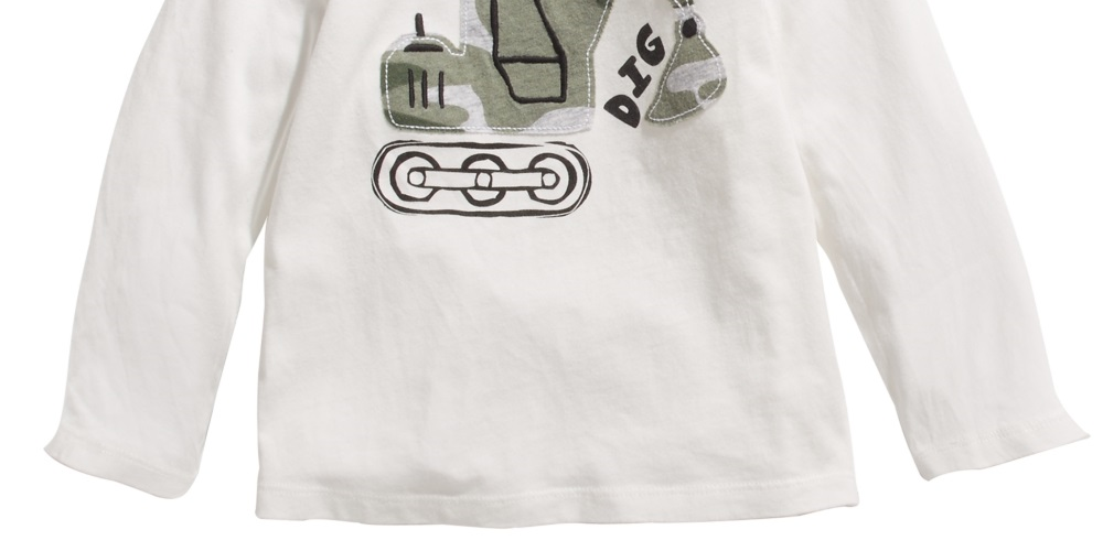 First Impressions Baby Boy's Construction Print Cotton T-Shirt White Size 3-6 Months