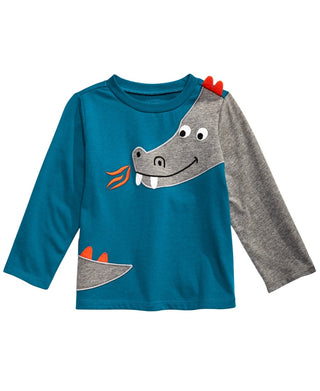 First Impressions Baby Boy's Dragon T-Shirt Blue Size 3-6 Months