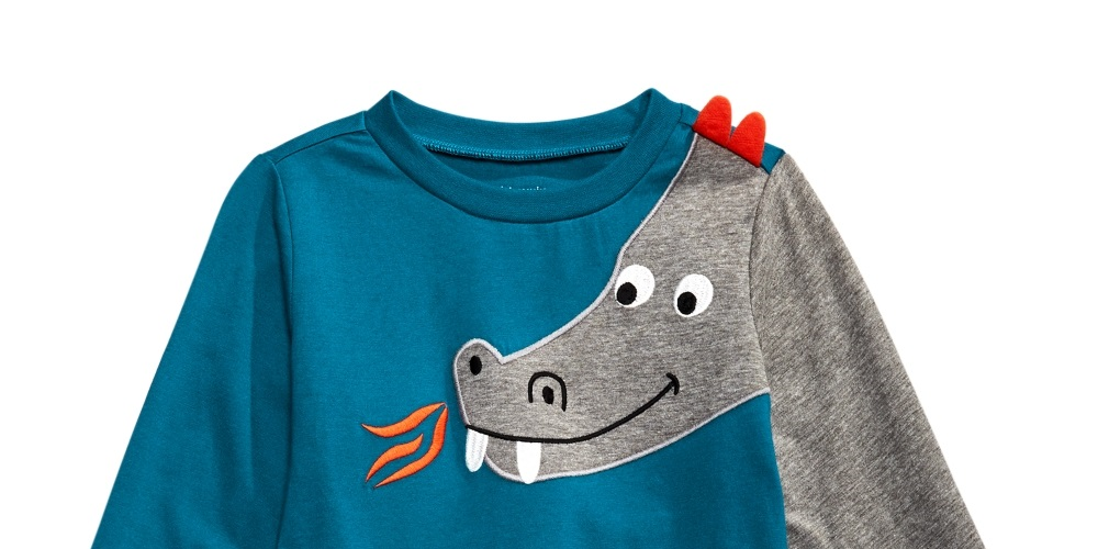 First Impressions Baby Boy's Dragon T-Shirt Blue Size 3-6 Months