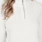 Karen Scott Women's Cotton Zip Neck Sweater White Size XX-Large