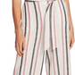 Vince Camuto Women's Canyon Stripe Sleeveless Linen Blend Jumpsuit Pink Size Medium