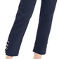 JM Collection Women's Tummy Control Hardware-Trim Ankle Pants Blue Size X-Large
