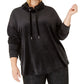 Calvin Klein Performance Women's Plus Cowlneck Drop-Shoulder Pullover Black Size 1X