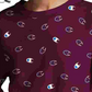 Champion Women's Logo Print Reverse Weave Sweatshirt Purple Size Medium