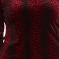 Vince Camuto Women's Moonlit Leopard Print Top Red Size X-Large