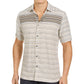 Alfani Men's Gradient Stripe Shirt Blue Size Large