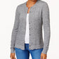 Karen Scott Women's Marled Cardigan Gray Size Petite X-Large