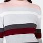 Karen Scott Women's Cotton Striped Ribbed Sweater -Pink Size -PS