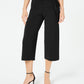 Alfani Women's Sash Belt Cropped Pants Black Size 12