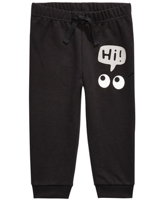First Impressions Boy's Hi Print Jogger Pants Black Size 3MOS