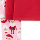 Carter's Toddler Girl's 2 Pc Fleece Santa Pajamas Set Red Size 3T