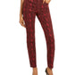 INC International Concepts Women's Incessential Snake Print Skinny Jeans Red Size 12