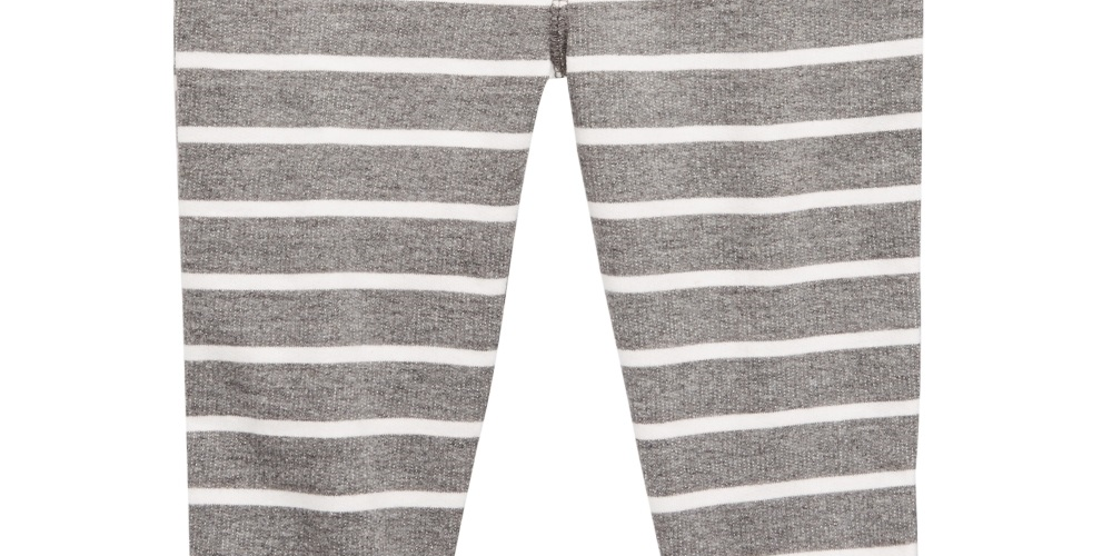 First Impressions Baby Boy's Striped Jogger Pants  Gray Size 18 Months