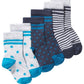 First Impressions Baby Boy's 3 Pk Printed Socks Blue Size 6-12 MOS
