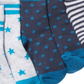 First Impressions Baby Boy's 3 Pk Printed Socks Blue Size 6-12 MOS