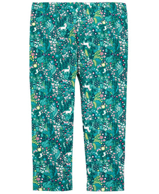 First Impressions Baby Girl's Printed Leggings Green Size 3-6MOS