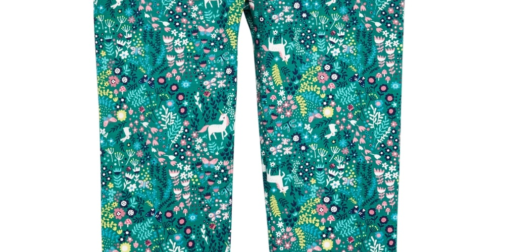 First Impressions Baby Girl's Printed Leggings Green Size 3-6MOS