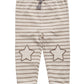 First Impressions Toddler Boy's Striped Star-Patch Jogger Pants Beige Size 4T