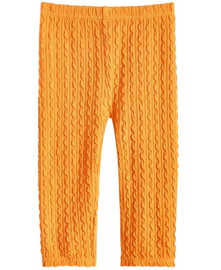 First Impressions Kid's Baby Girls Textured Leggings Yellow Size 12