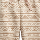 First Impressions Baby Boy's Geo Print Jogger Pants Beige Size 18MOS