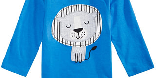First Impressions Baby Boy's Lion-Print T-Shirt  Blue Size 18MOS