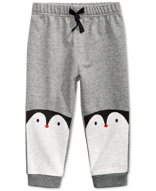 First Impressions Baby Boy's Penguins Jogger Pants Gray Size 12MOS