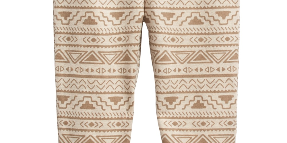 First Impressions Kid's Infant Boys Geo Print Joggers Vanila Bean Heather Beige Size 7