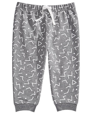 First Impressions Kid's Baby Boys Geo Print Joggers Gray Size 6