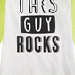First Impressions Boy's Rock Print Cotton T Shirt White Size 3MOS