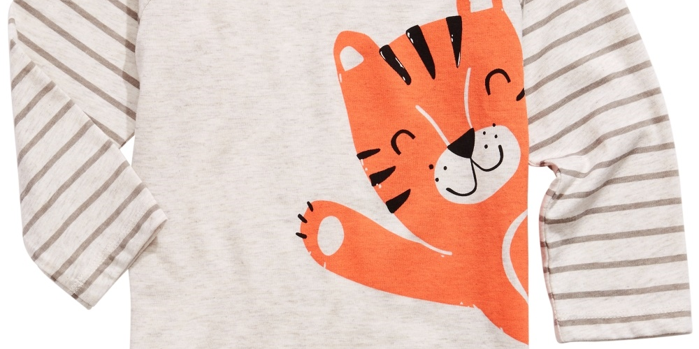 First Impressions Kid's Baby Boys Tiger Print T Shirt Beige Size 3