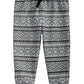 First Impressions Boy's Fair Isle Print Joggers Gray Size 18MOS