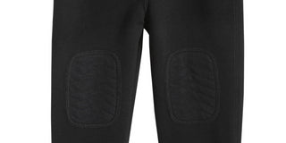 First Impressions Baby Boy's Knee Patch French Terry  Black Size 6-9 Months