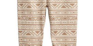 First Impressions Boy's Geo Print Jogger Pants Beige Size 3MOS