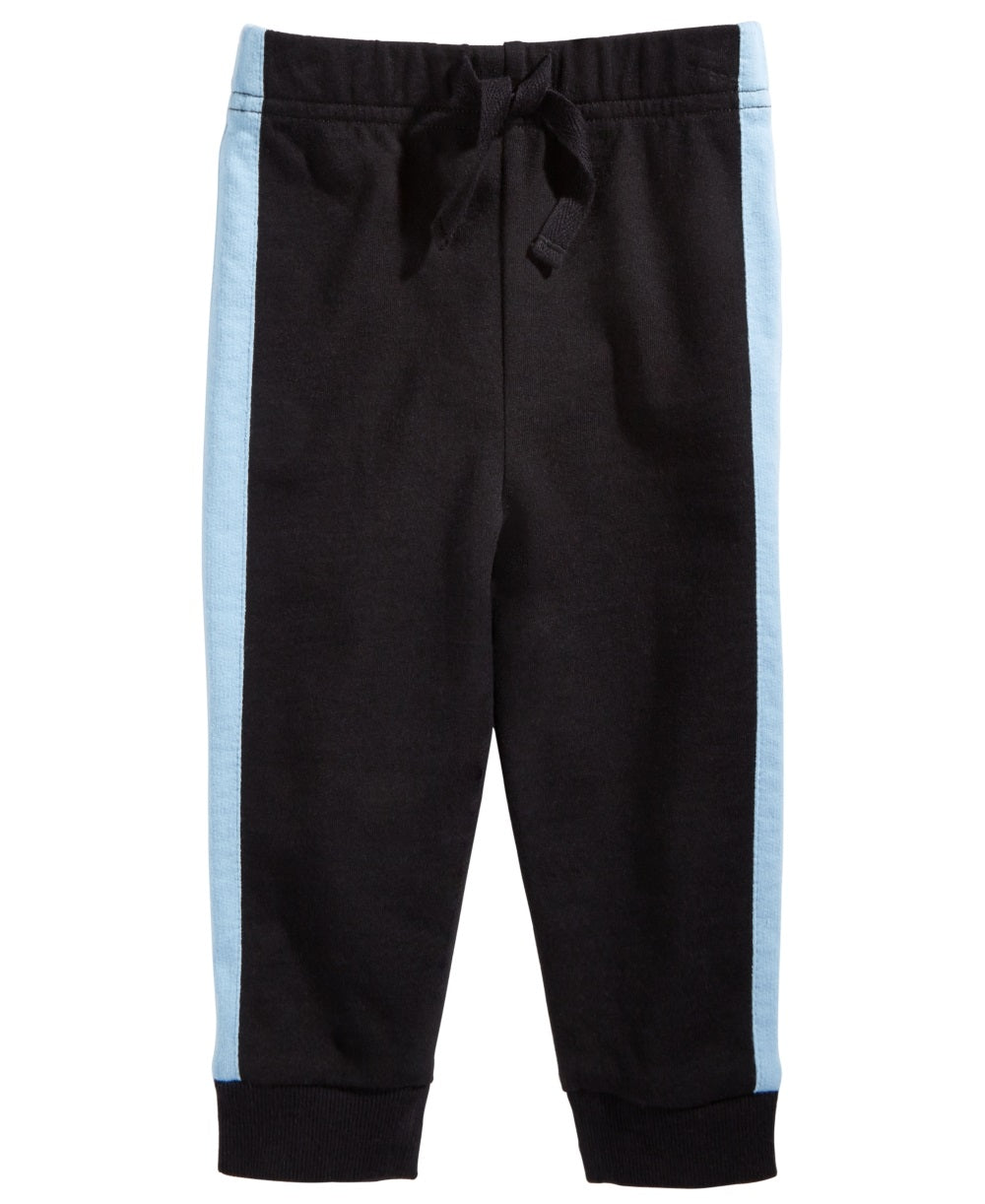First Impressions Baby Boy's Side Stripe Jogger Pants Black Size 3-6 Months